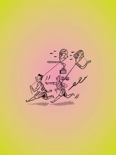 Illustration spielender Kinder.