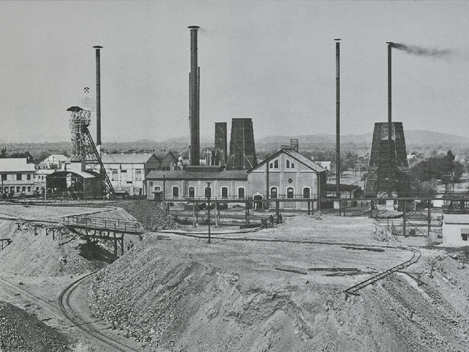 Übertrageanlage in der Bergbaustadt Tsumeb in Namibia