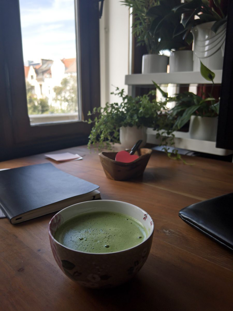 Matcha zuhause bei Leonie Dziomba