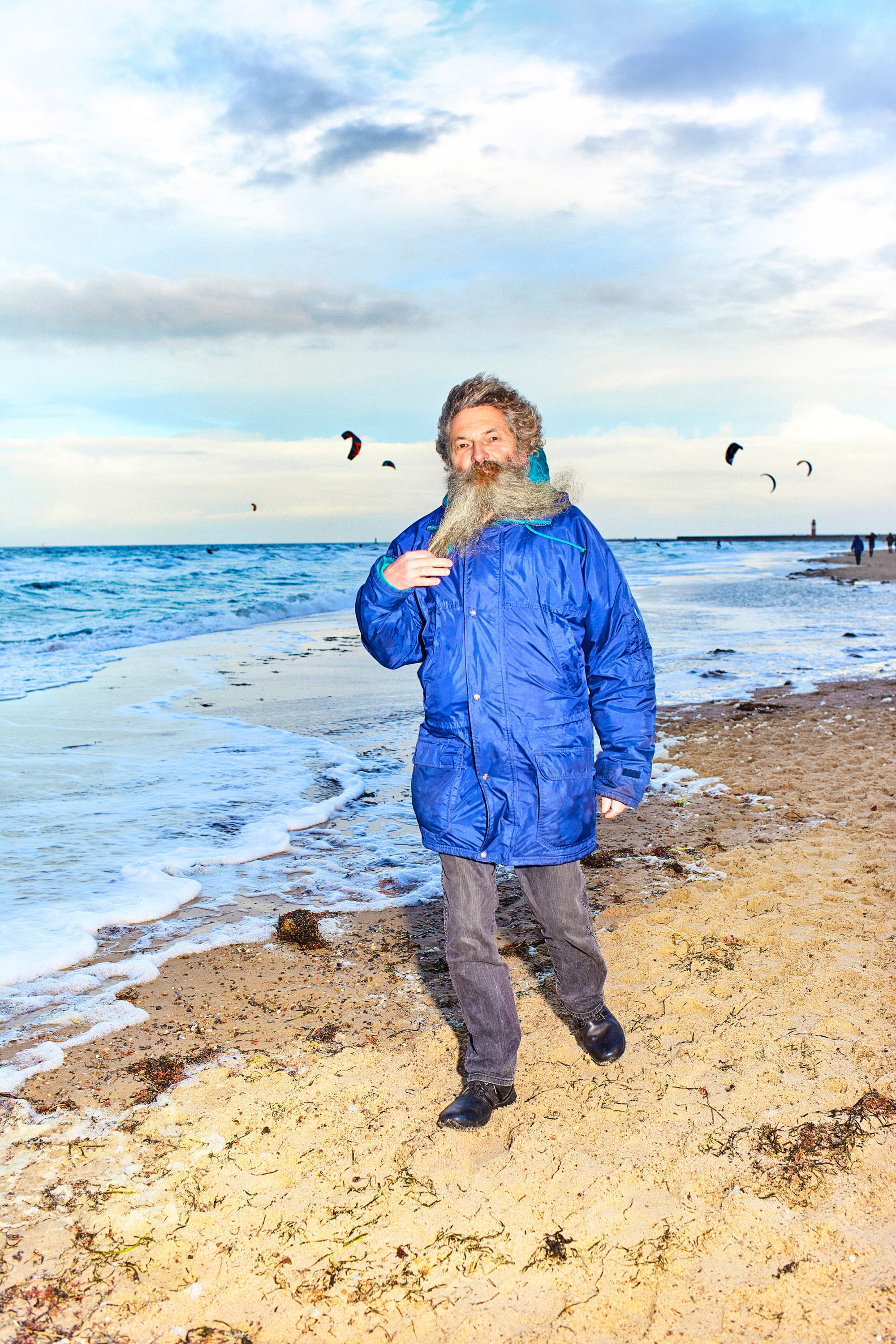 Ulrich Bathmann am Strand.