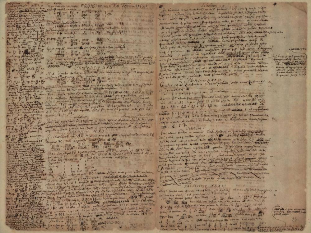 Handschrift von Leibniz.